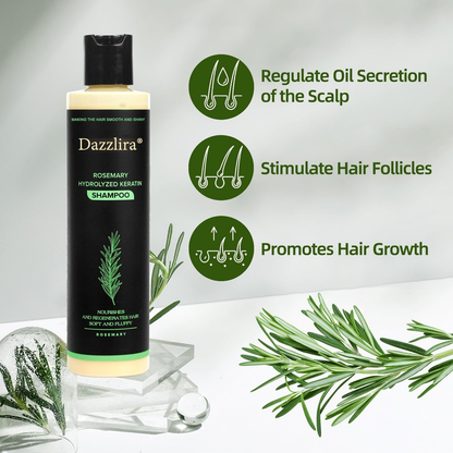 🔥LAST DAY 50% OFF - 🎅Dazzlira® Organic Rosemary Hair Growth Shampoo Designed & Developed in Los Angeles, CA Sh