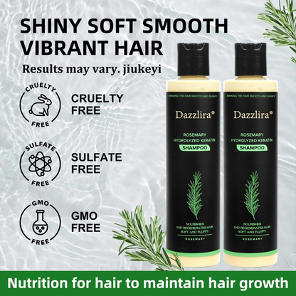 🔥LAST DAY 50% OFF - 🎅Dazzlira® Organic Rosemary Hair Growth Shampoo Designed & Developed in Los Angeles, CA Sh